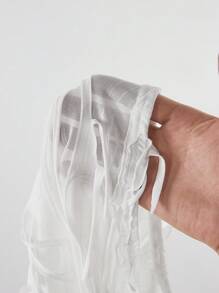 Amplova 银色骷髅印花无袖连体裤，紧身 - 白色 - 查看 8