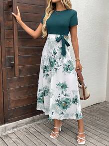 Medorina שמלת מקסי לנשים שמלות קיץ לנשים שמלות יום הולדת לנשים שמלות לנשים בגדי קיץ אלגנטיים לנשים תלבושת קונצרטים כפרית שמלה זורמת שמלות צנועות לנשים תלבושות קלאסיות לנשים, תלבושות קיץ, שמלה פרחונית תלבושת חופשה לנשים אביב קיץ - ריבוי צבעים - ראה 3