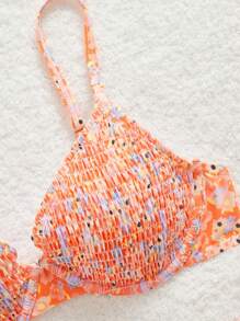 Swim Mod Women's Summer Beach Ditsy Floral Sexy Bikini Swimsuit Set