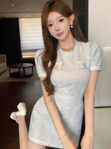 DAZY Women Two Pieces Outfits For Daily Wear - Blue - View 7