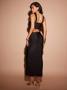 Hauture Women Two Pieces Outfits For Daily Wear - Black - View 5