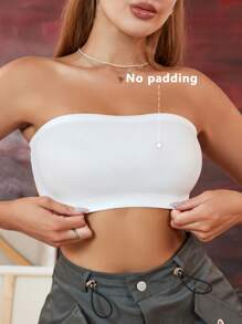 NudeFit 1pc Women Wireless Bandeau Bra