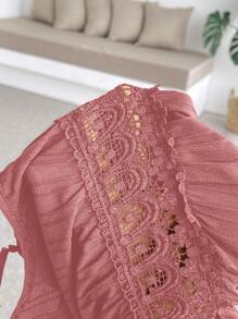 SHEIN 孕妇纯色细肩带连衣裙，夏季时尚