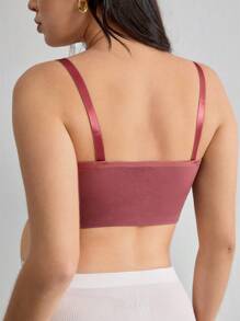 SHEIN 1 件装无缝纯色休闲孕妇内衣胸罩