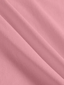 Claim Dot Herren Set aus Rundhals Kurzarm Lässig T-Shirt mit Buchstaben-Muster und Shorts mit Kordelzug, gemütliche Outfits - Pink - Übersicht 8
