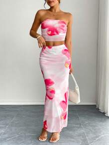 Chiquease Women Two Pieces Outfits For Daily Wear - Red - View 1