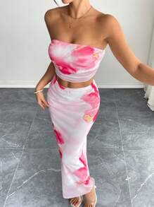 Chiquease Women Two Pieces Outfits For Daily Wear - Red - View 6