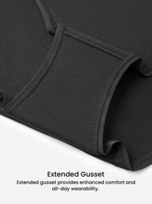 LUVLETTE Plus 2-Pack Women Underwear V-Cut Airy Comfortable Cotton Basics High-Rise Briefs