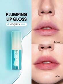 SHEGLAM Ice Queen Plumping Lip Gloss Instant Cooling Volumising Lip Gloss High Shine Finish Moisturizing Lip Plumper Gloss Smooth Lip Fine Lines Menthol Formula Lip Glow Oil Winter Lip Gloss Graduation Birthday Holiday Summer Fall Autumn Y2K Fancy Fashion Women Makeup Cosmetic Party Beach Travel Camping Outdoors School Campus Trip Festivals Decor Gift Present Rose Girl Cosplay Best Color Charm Vibe