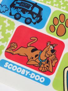 SCOOBY-DOO X SHEIN 抽绳背包，适合运动、健身、旅行、游泳、沙滩、健身房锻炼包，男女通用 - 彩色 - 查看 4