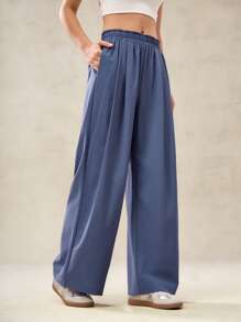 OutZeal Pantaloni a vita alta con tessuto tecnico traspirante e ad aria, leggeri come piume, con vita regolabile e gamba larga, ideali per attività estive e casual quotidiane
