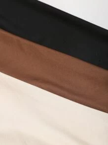 Sweetra 1 件女式不对称下摆褶饰腰休闲上衣 - 彩色 - 查看 6