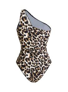 Opulessa 1 件女士豹纹泳衣，夏季时尚 - 白色 - 查看 10