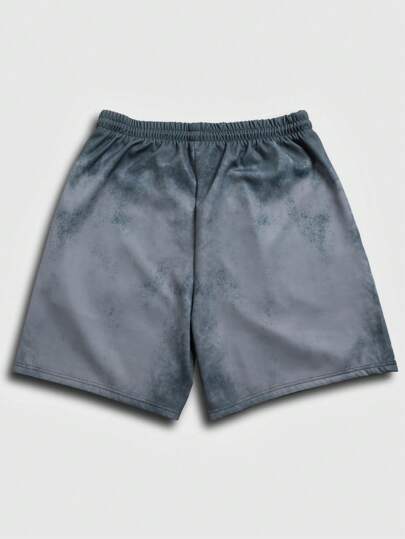 Goth Pantalones cortos informales de hombre con diseño gráfico de escultura y letras, con cordón en la cintura, para el verano