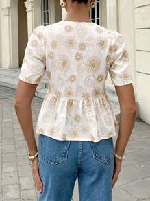 Serisse 女士短袖衬衫，夏季时尚