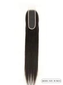 TrueHD 2x6 Skinlike HD Lace Closure Human Hair Straight Deep Middle Part Straight Hair Closure Human Hair Natural Hairline Pre-Plucked For Women - SNatural - View 2