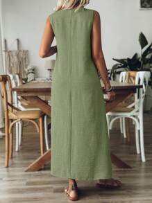 Women Plus Size Minimalist Long Sleeve Dress For Commute