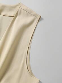 Manfinity RSRT 男士纯色腰部打结口袋阔腿无袖连体裤