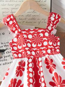 女孩可爱露背长裙，母女装，单独出售（2 件） - 彩色 - 查看 4