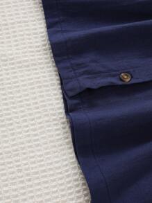 SHEIN Infant Girls' Summer Pastoral Style Elegant Embroidered Graphic Sleeveless Vest And A-Line Skirt Set, Princess Design Bamboo Fiber Cotton Romper Full Snap Front Dress