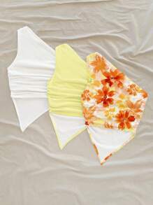 Soleia Women's Fashion Oblique Shoulder Blouse, Suitable For Summer