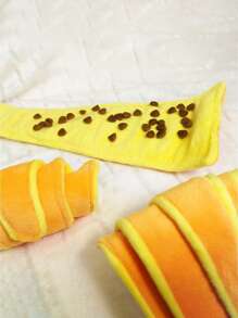 PETSIN Pet Toys Voice Activation Dog Toy, Chewable Plush Roll Hide Food Sniff Cute Squeaky Durable Scratch-Resistant Anti-Bite Tooth-Grinding Self-Entertaining Slow Feeder Hide-And-Seek Toy - Yellow - View 4