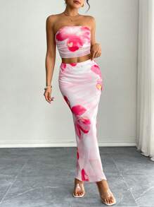 Chiquease Women Two Pieces Outfits For Daily Wear - Red - View 5