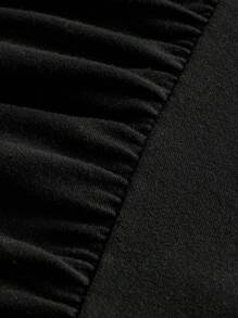 SHEIN LUNE 2pcs Set Casual Minimalist Solid Color Versatile Short Sleeve Bodysuit, Suitable For Spring & Summer Suitable For Going Out,Casual - Multicolor - View 7