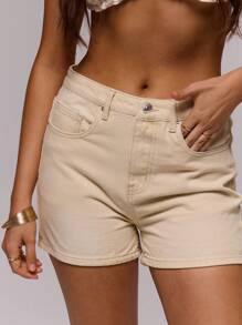 MUSERA Mittlere Bundhöhe Jeans Mini Shorts Sommer Süß Urlaub 90er Jahre Y2K