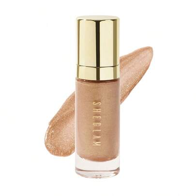 SHEGLAM Sunkissed Body Highlighter-Eros Liquid Highlighter Liquid Shimmer Long Wear Brightening Glow Body Highlighter Brand Beauty Makeup Face Paint Cosmetic For Women Girls Perfect For Spring Summer Ideal For Y2K Fancy Fashion Suitable For Birthday Mother'S Day Gift Rave Party Ready Best Color