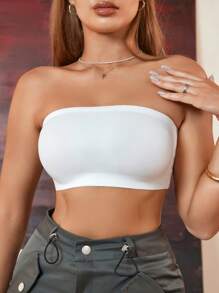 NudeFit 1pc Women Wireless Bandeau Bra