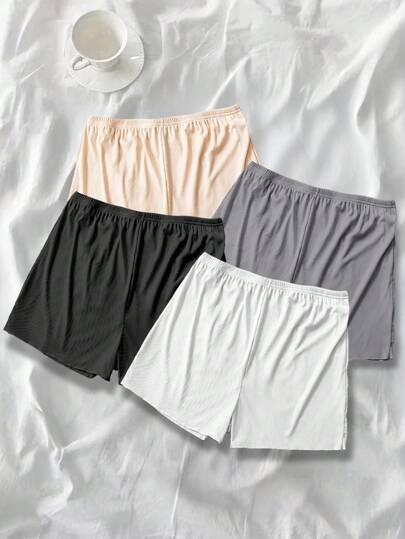 SHEIN LUNE กางเกงเลกกิ้งแบบเอวผู้หญิงไซส์ใหญ่แบบเรียบหรูสไตล์คลื่น