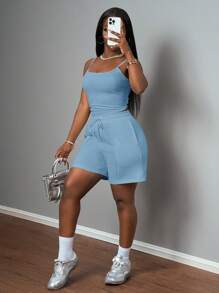 Slaydiva Conjunto de dos piezas para mujer para uso diario