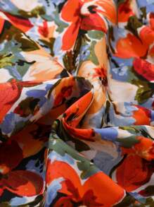 Babygirl Floral Print Mom And Me Matching Dress Vacation Outfits, Summer