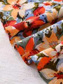 Babygirl Floral Print Mom And Me Matching Dress Vacation Outfits, Summer