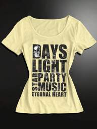 IslaSuriya Women's Casual Slogan Print Short Sleeve T-Shirt, Summer