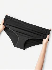 LUVLETTE Plus 2-Pack Women Underwear V-Cut Airy Comfortable Cotton Basics High-Rise Briefs