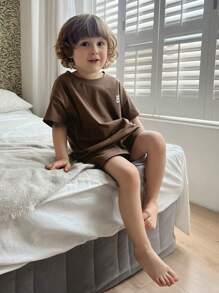 Hapijoa Boys Loungewear, Kids Autumn Clothes - Brown - View 2