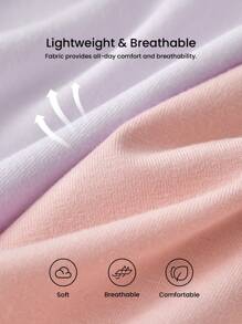 LUVLETTE 3-Pack Women V-Cut Airy Comfortable Basic Cotton High-Rise Briefs Underwear - Black - View 5