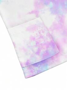 Fashionable Summer Healthcare Scrub Uniform Top - Purple - View 5