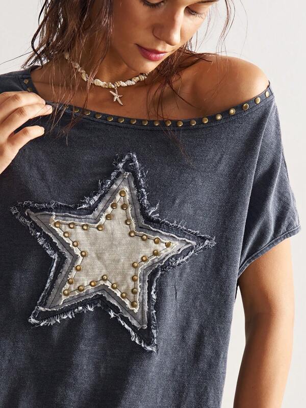 Bohemela Boho  Women's Casual Loose Bohemian Style Pattern T-Shirt, Summer