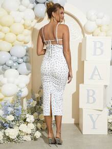 Loomaby Vestido de maternidad sin mangas, de moda para el verano - Multicolor - Ver 7