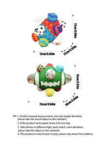 PETSIN 磨牙和清洁牙齿可释放狗狗的能量，材质有助于减少狗狗的分离焦虑，宠物咀嚼玩具 - 彩色 - 查看 4