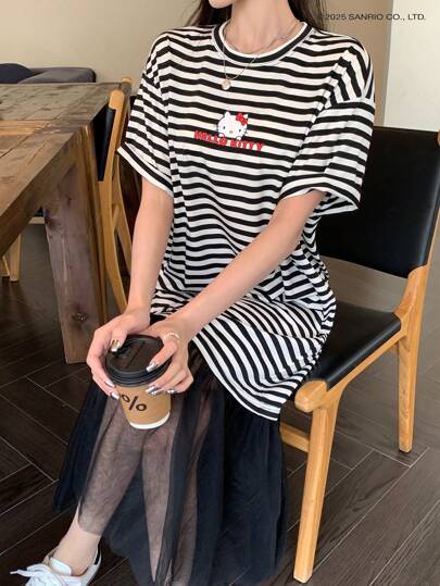 HELLO KITTY | DAZY IP合作款女士长款连衣裙，休闲女装