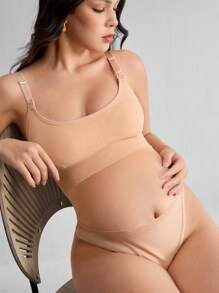 SHEIN Maternity 5pack Plain Nursing Bra For Mother - Multicolor - View 1