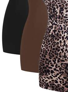 SHEIN Unity Women's 3pcs Bodycon Bandeau Dress, For New Year Outfits - Multicolor - View 4