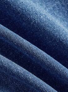 SHEIN ICON Abito in denim casual estivo con fiocco decorativo, senza maniche, aderente, per taglie forti