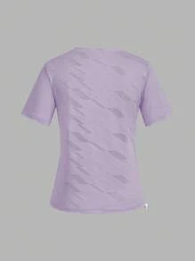 SHEIN Sport Gameset maglietta sportiva casual semplice con coulisse in jacquard