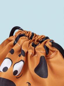 SCOOBY-DOO X SHEIN Cartoon Dog Print Drawstring Backpack, Sports, Fitness, Travel, Swimming, Beach Sport Bag, Gym Bag For Men, Women, Girls, Boys, Fitness Accessories, School Backpack - Multicolor - View 4