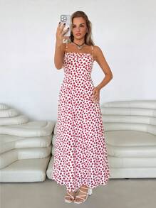 Roylia Women's Summer Sleeveless Bodycon A-Line Midi Dress, Casual Vacation Floral Sundress - Multicolor - View 4